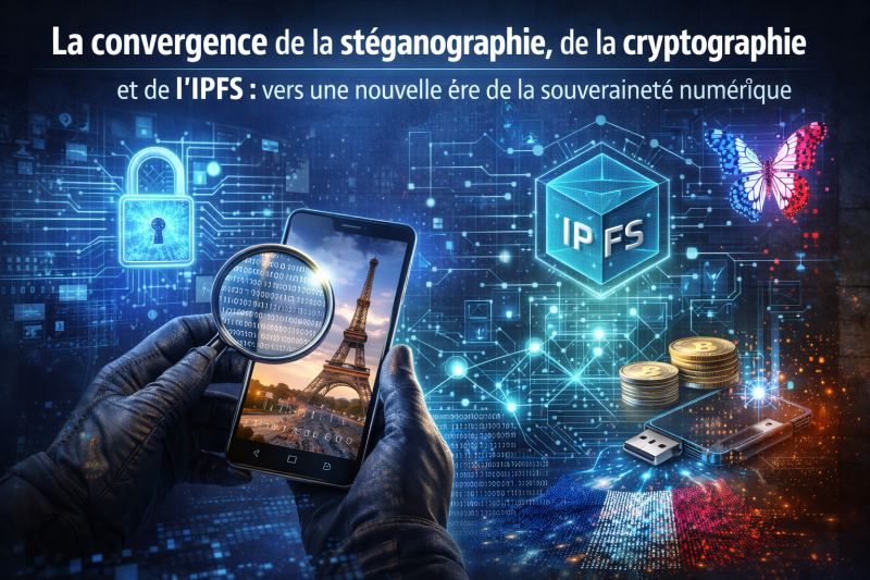La convergence de la stéganographie, de la cryptographie et de l'IPFS : vers une nouvelle ère de la souveraineté numérique