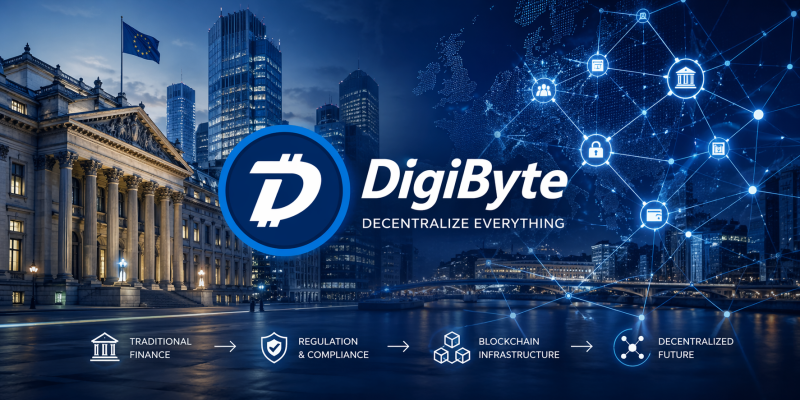 DigiByte et l'Europe : décentralisation, régulation et friction invisible des systèmes financiers