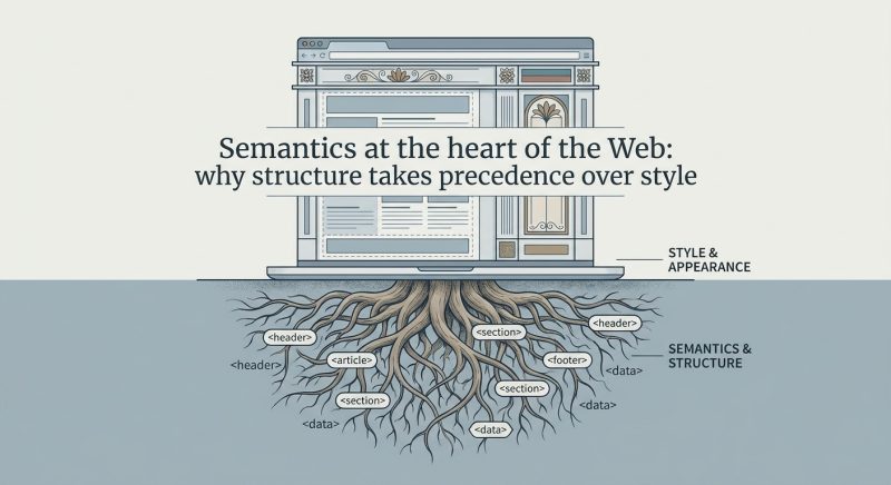 Semantics at the heart of the Web: why structure takes precedence over style